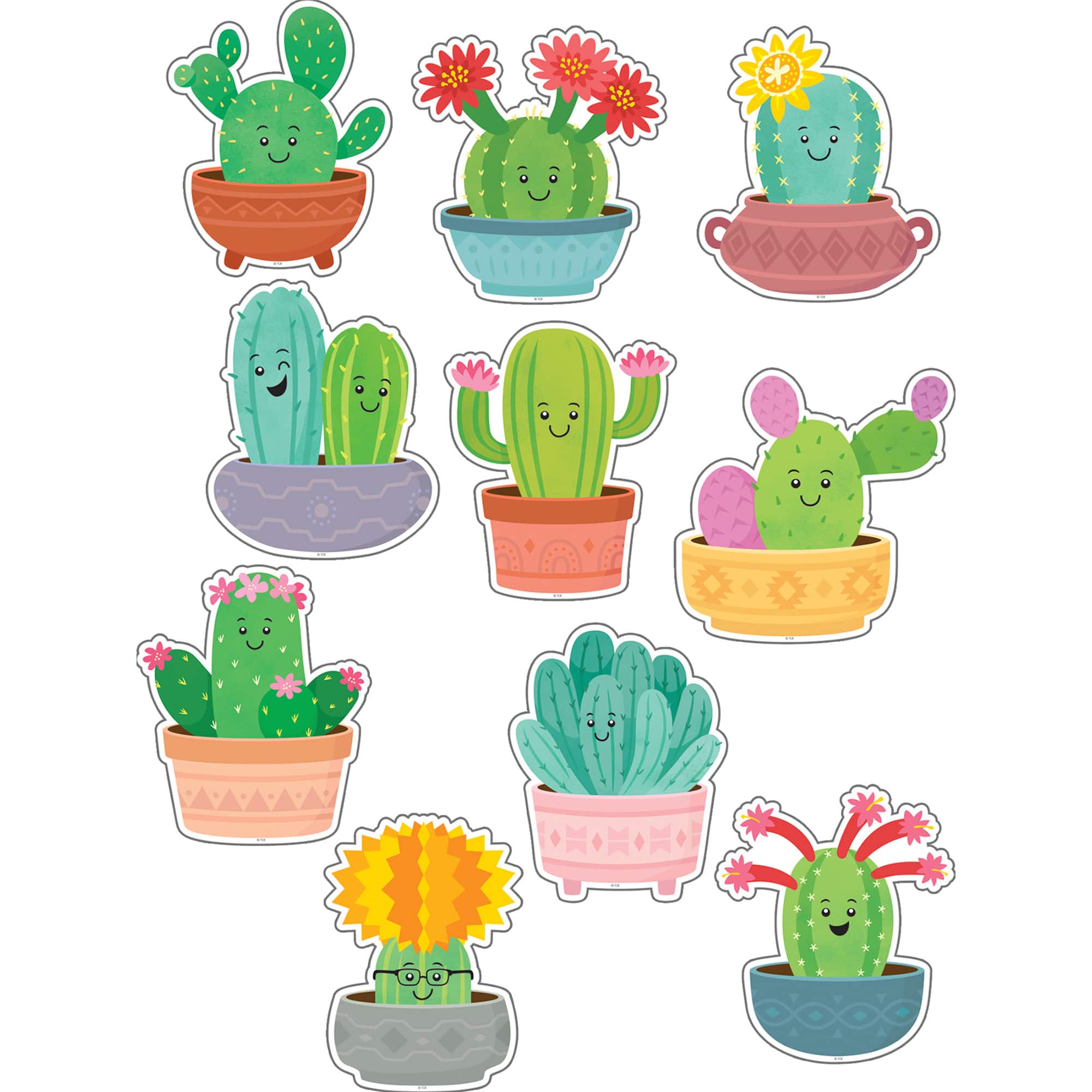 Teacher Created Resources® Happy Cactus Crew Accents, 3 Packs of 30